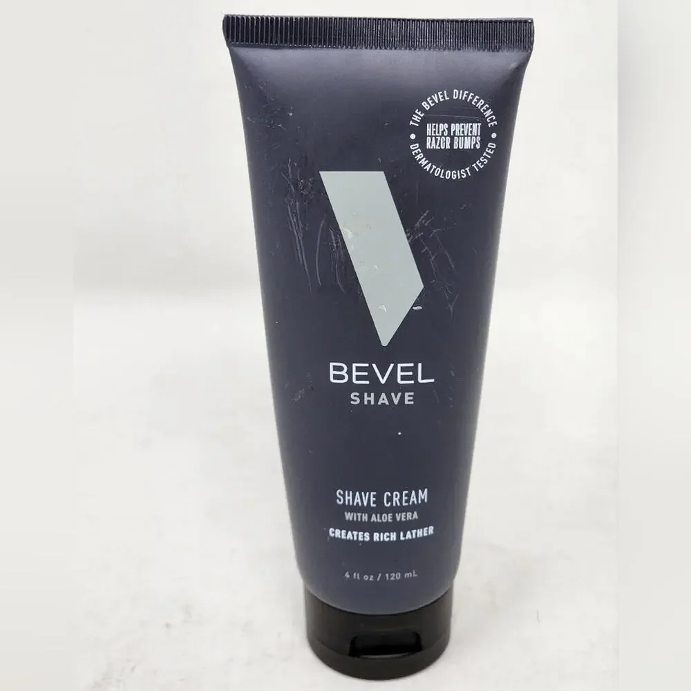Bevel Shave Men's Shave Cream Ultra Moisturizing Aloe Vera Shea Butter New 4 oz.